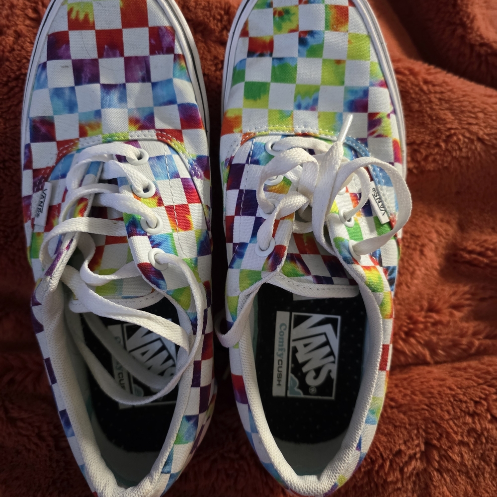 Vans Kids Colorful Checkered Shoes